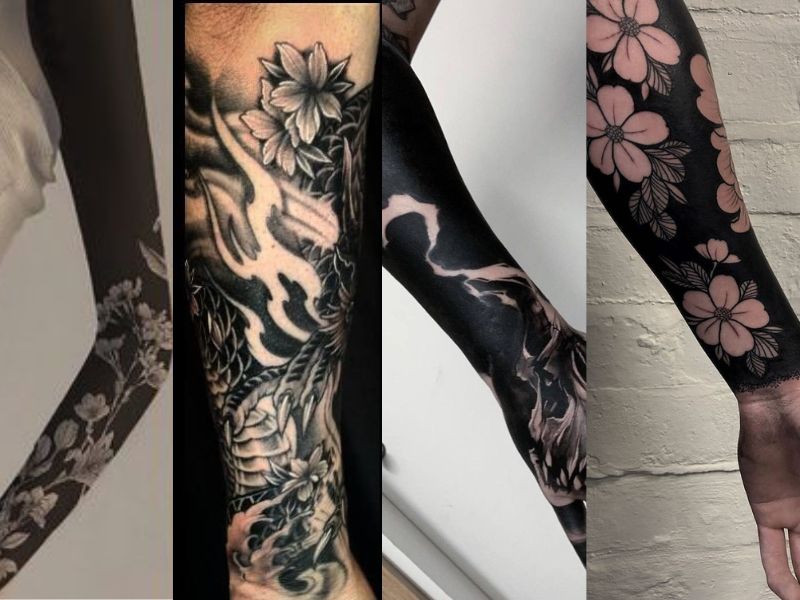 aitattoogenerators Blackout Tattoos The Diversity of Blackout Tattoo Styles